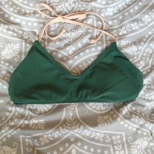 Scoop neck bikini top